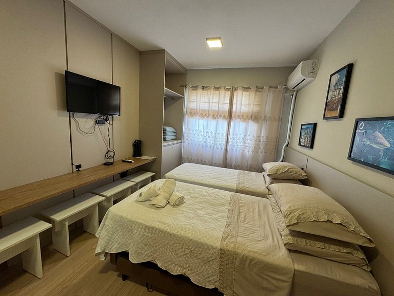 Studio aconchegante Av. do Estado – perto da Praia Central