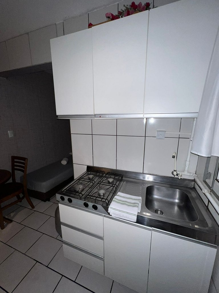 Apto 1 Dormitório no Centro para até 4 Pessoas