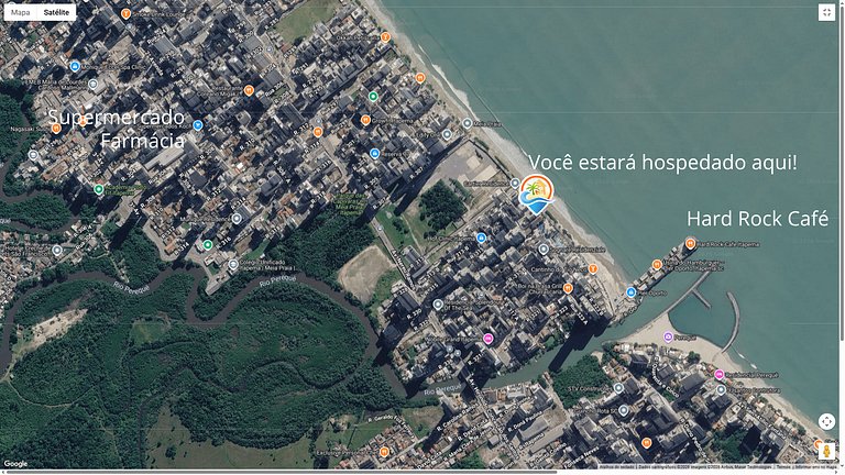 Apto Almeida e Moraes Frente Mar Meia Praia